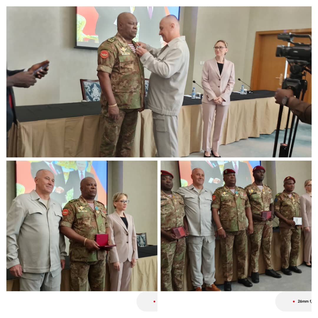 Des officiers de la Sécurité présidentielle congolaise décorés par la Fédération de Russie