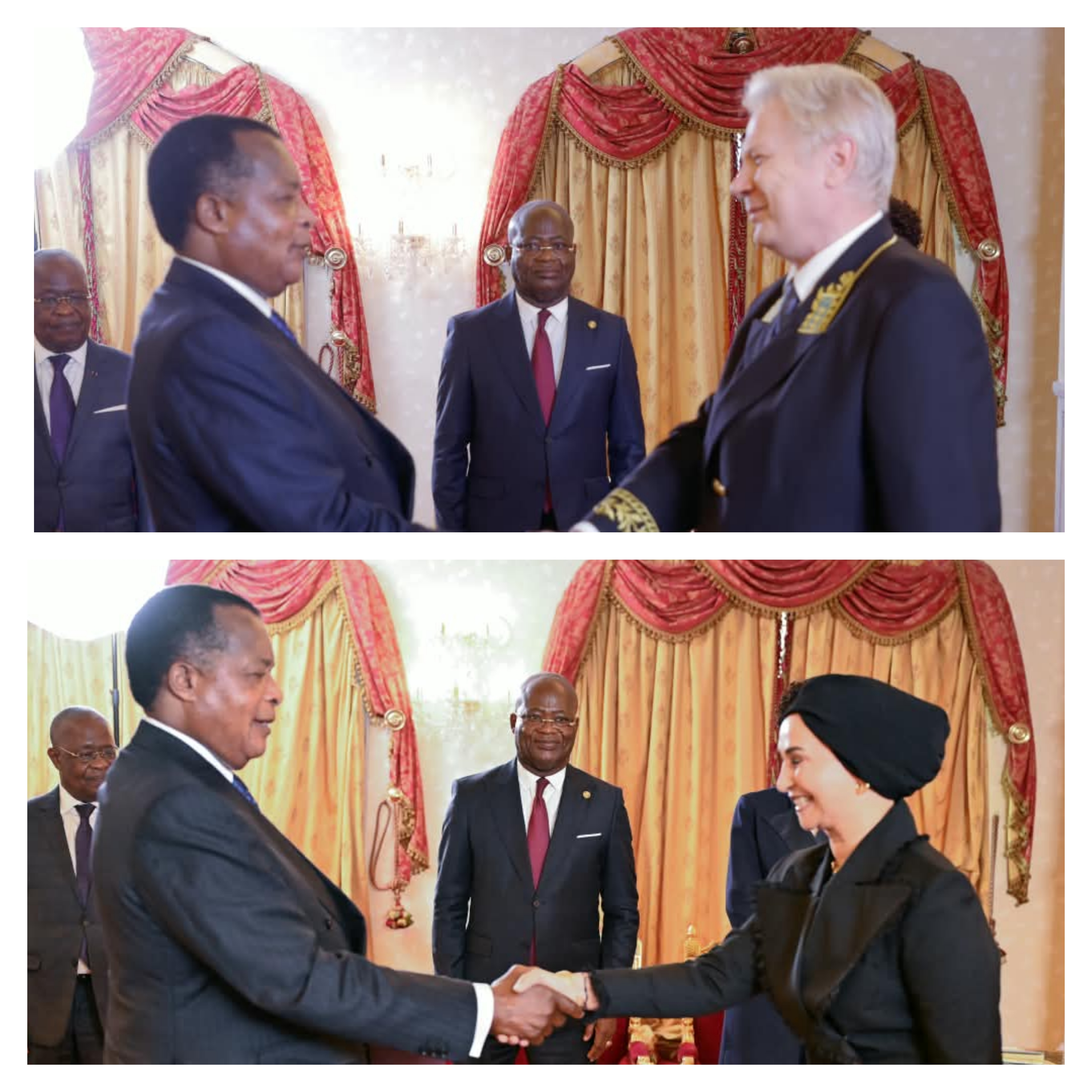 De nouveaux ambassadeurs de Russie et d'Égypte présentent leurs lettres de créance au président Sassou N'Guesso