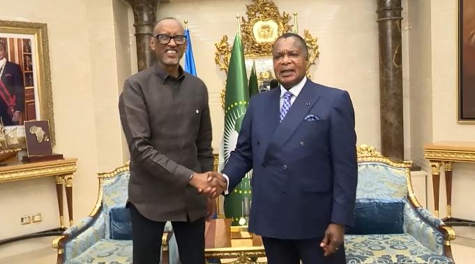 Sassou Nguesso et Kagame à Brazzaville : coopération bilatérale et Zlécaf au cœur des échanges