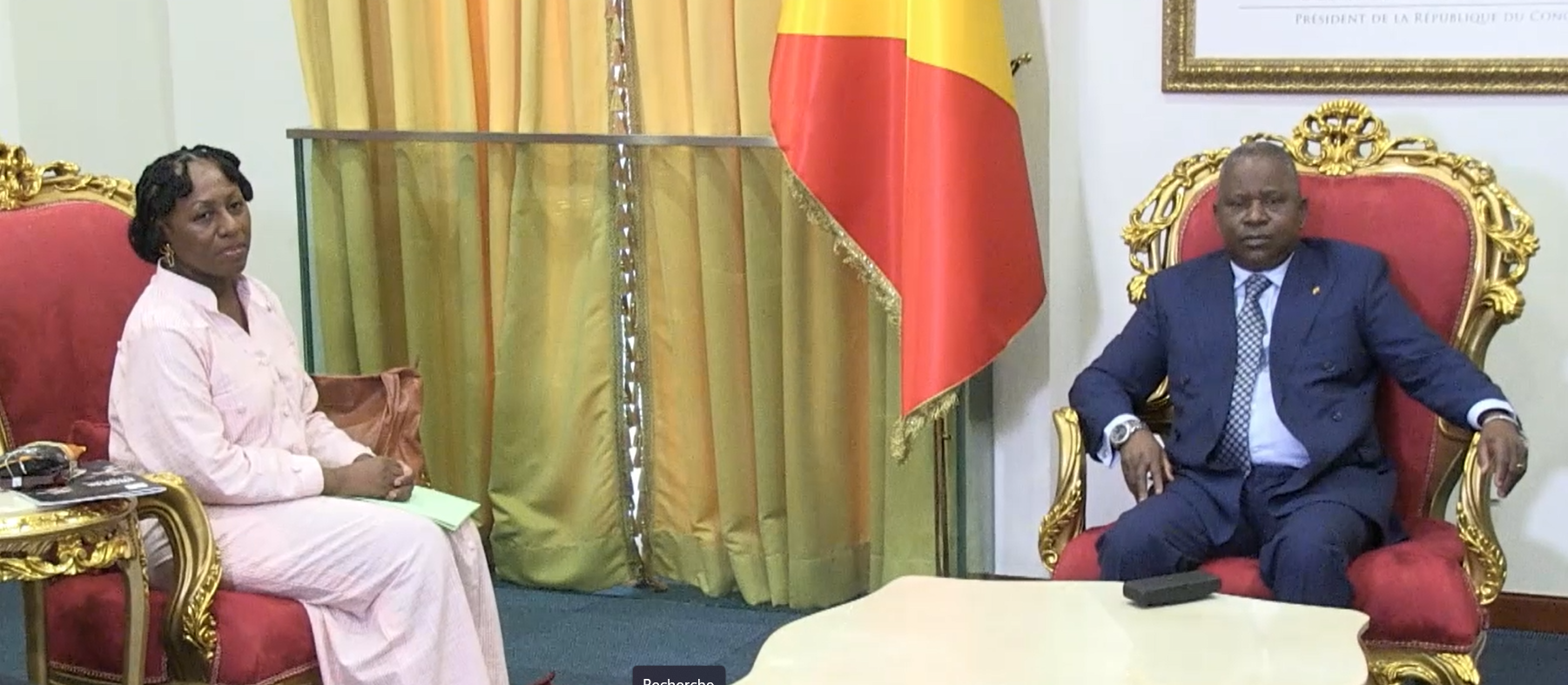 Renforcement des liens parlementaires Congo-Venezuela : l'ambassadrice Laura Suárez reçue au Sénat